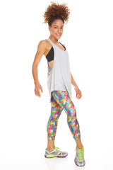 Womens Gray Racerback Performance Tank