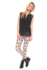 Womens Nail Polish Leggings