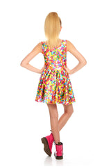 Girls Funfetti Sprinkles Zip Skater Dress